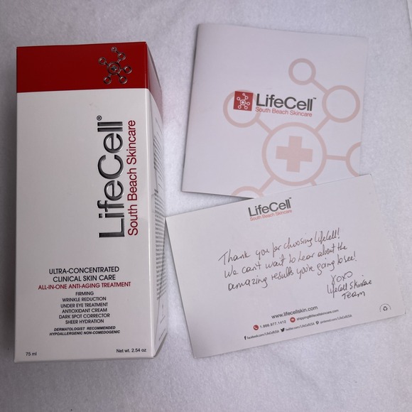 LifeCell Other - LifeCell South Beach Skincare All In One Anti-Aging Treatment 2.54 oz Free Ship